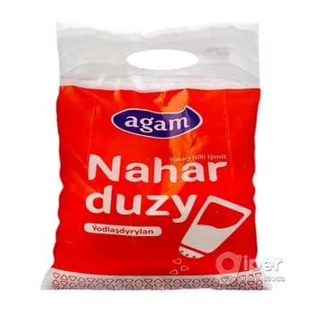Пищевая соль "agam", йодированная, молотая №0, 4 кг