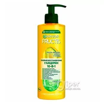 Несмываемый уход Garnier Fructis "Тройное восстановление" 10 в 1, 400 мл