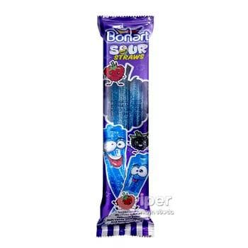 Turşy marmelad taýajyklary "Bonart" malina we böwürslen tagamly, 30 gr