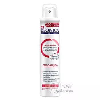 Antiperspirant Deonica "PRO-Gorag" zenanlar üçin, 200 ml