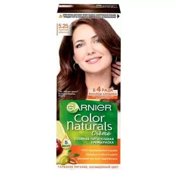 GARNIER Color Naturals стойкая питательная крем-краска для волос, 5.25 Горячий шоколад