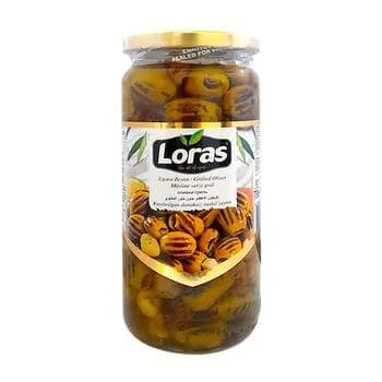 Ýaşyl zeýtun grilde "Loras", 300 gr
