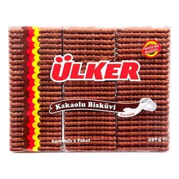 Печенье галетное Ülker "Petir" какао, 450 г