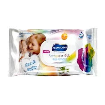Çagalar üçin çygly salfetkalar Älemgoşar "Aloe Wera", 100 sany