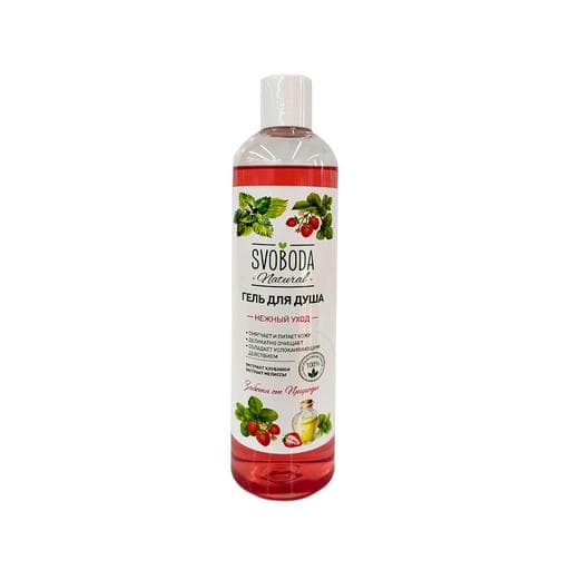 Duş üçin gel "Svoboda" näzik ideg, ýertudana we melissa 430 ml