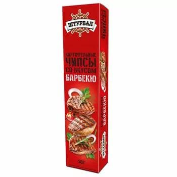 Ýeralmadan çipsy "Штурвал" barbekýu, 50 gr