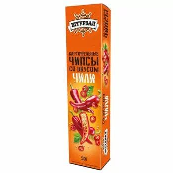 Ýeralmadan çipsy "Штурвал" çili, 50 gr