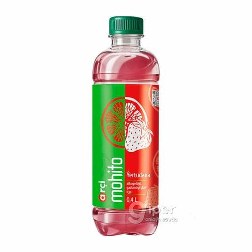 Gazlandyrylan içgi Arçalyk "Mojita Strawberry", 0.4 lt