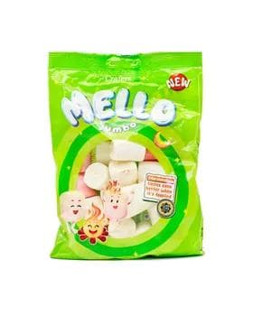Çeýnelýän zefir Marshmallow Crafers "Mello Jumbo" , 100 gr (ýaşyl)