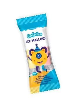Çeýnelýän zefir (marshmallow) Confectum "Ice Mallow" ýertudana we banan tagamly, 11 gr