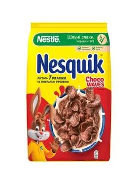Şokoladly taýýar ertirlik Nesquik "Choco Waves", 210 gr
