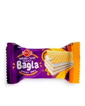 Вафли Täze aý "Bagla" со вкусом ваниль и молоком, 390 г
