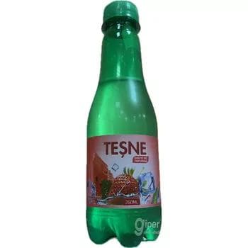 TEŞNE -  безалкогольный газированный напиток со вкусом арбуза и клубники 250 мл