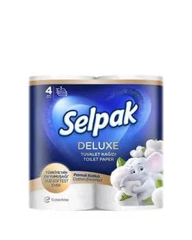 Hajathana kagyzy Selpak "Deluxe", 3 gatly, 4 rulon