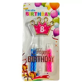 Doglan gün üçin şemler toplumy "Candle Birthday" №8