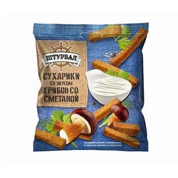 Suharikler "Штурвал" gaýmakly kömelek tagamly, 40 gr