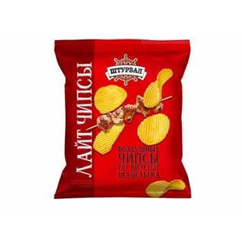 Çipsiler ýeralmadan "Штурвал" şaşlyk tagamly, 20 gr