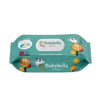 Çagalar üçin çygly süpürgiçler Babybella "Ultra Soft", 120 sany