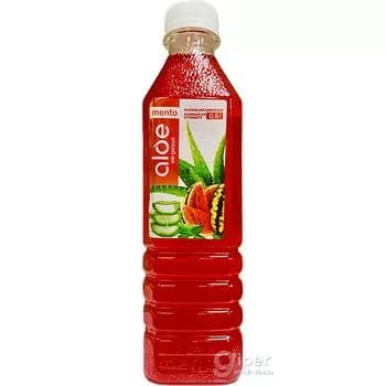 Aloe mento "Aloe we garpyz" aloe we garpyz tagamly alkogolsyz gazsyz içgi 0,4 lt