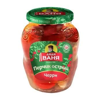 Маринованный перец острый Дядя Ваня "Черри", 350 г