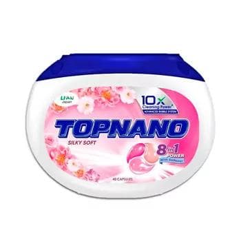 Капсулы для стирки белья Topnano "Silky Soft", 40 штук (480 гр)