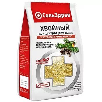 Хвойный концентрат для ванн СольЗдрав "Активация Иммунитета", 800 гр