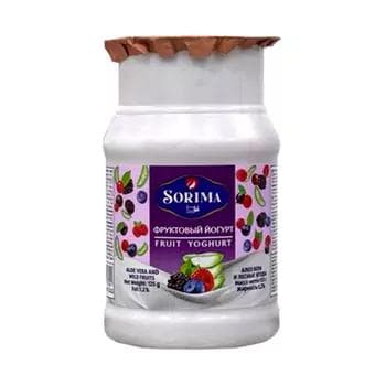 Miweli ýogurt Kalleh "Sorima" aloe wera we tokaý miweleri 1,2%, 125 gr