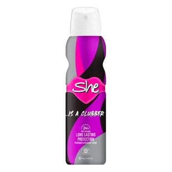 Дезодорант-спрей для тела "She is clubber", 150 мл