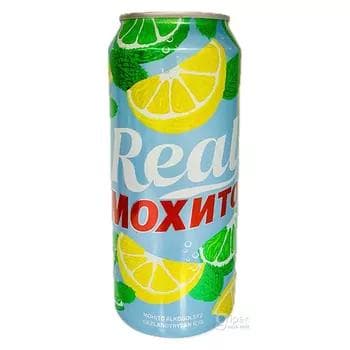 Real - Мохито газированный напиток "limon, lime"  500 мл