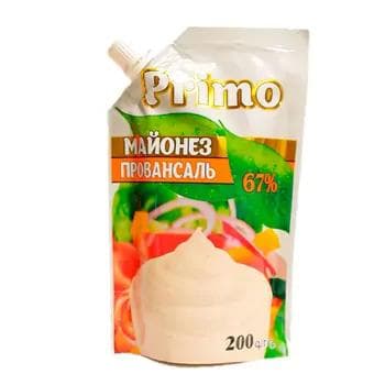 Maýonez "Primo" prowansal 67 %, 200 gr