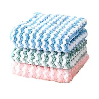 Tämizlik üçin mikrofiber uniwersal salfetka "Tiran", 3 sany (30x30)