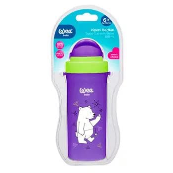 Çagalar üçin plasmas çüýşe "WeeBaby" 6+ aý, 300 ml