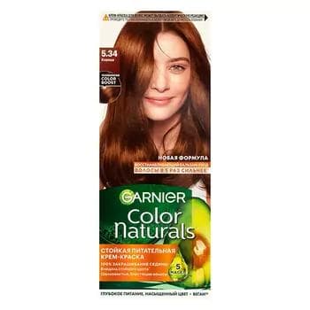 GARNIER Color Naturals стойкая питательная крем-краска для волос, 5,34 Корица