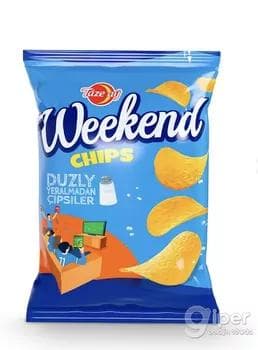 Ýeralmadan çipsiler duzly Täze Aý "Weekend" 40 gr