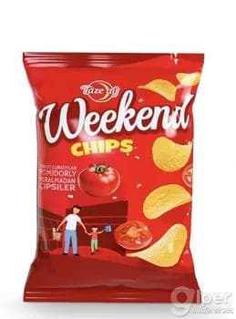 Ýeralmadan çipsiler pomidorly Täze Aý "Weekend" 40 gr