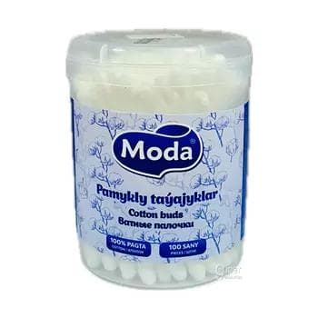 Pamykly taýajyklar Moda "Cotton buds" 100 sany