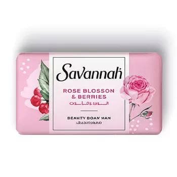 Туалетное мыло Savannah "Цветки роз и ягоды", 150 г
