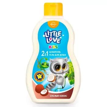 Çagalar üçin şampun gel duşi Свобода "Little Love" bişen kokos, 400 ml