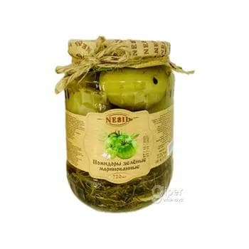 Marinada ýatyrylan ýaşyl pomidorlar "Nesil" 720 ml