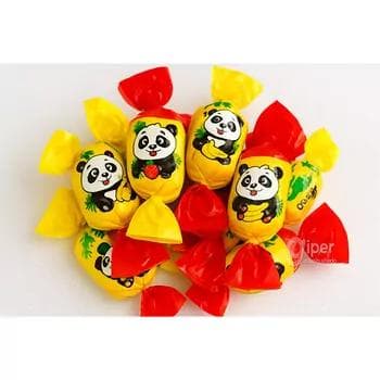 Ýertudana we banan tagamly süýjiler Hasar "Panda" 250 gr (±10 gr)