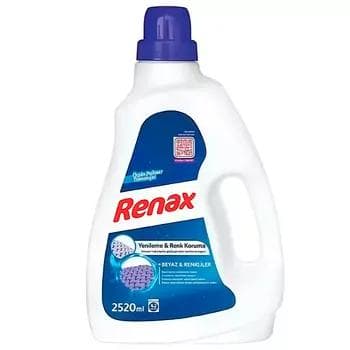 Гель для стирки "Renax" для белых и цветных одежды, 2520 мл