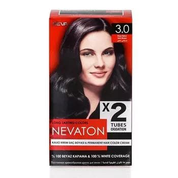 Saç üçin berk durujy krem-kraska Nevoton, reňki - 3.0 Gara kofe, 215 ml