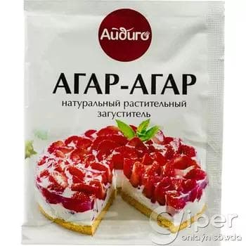 Konditer önümleri üçin tebigy goýulaşdyryjy Айдиго "Агар-Aгар" 10 gr