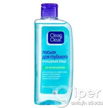 Ýüzüň çuň arassalanmagy üçin losýon "Clean&Clear" 200 ml