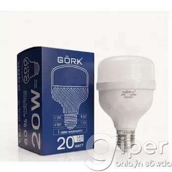 "GÖRK" lampa 20w_t80_e27_6500k_crystal