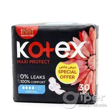 Gigiýenik prokladka Kotex "Normal" 30 sany (Bahreýn)