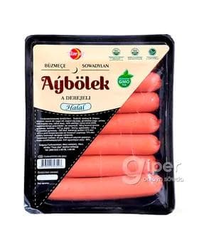 Guş we sygyr etinden büzmeçe Täze Aý "Aýbölek" A derejeli, halal 380 gr (±50gr)