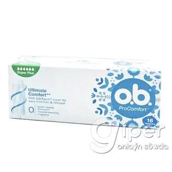 Gigiýeniki tamponlar o.b.® "Ultimate Comfort** - Super Plus" 16 sany