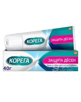 Protez dişleri arassalaýan krem Корега "Защита Десен" 40 gr