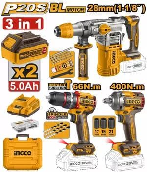 A20V COMBO Instrument 3pcs 5.0Ah 2pcs bat. (2)